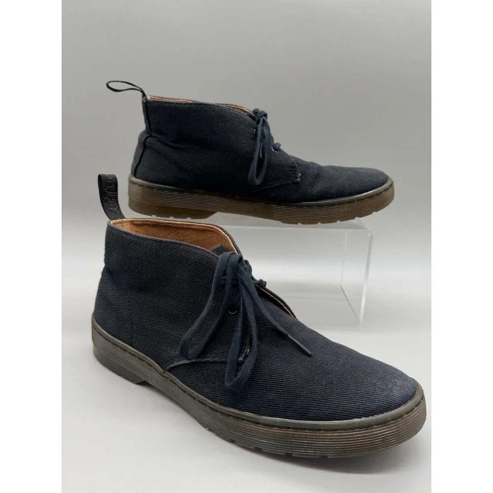 Dr. Martens Mayport Black Canvas Lace Up Chukka Boots – Men’s 8 / Women’s 9